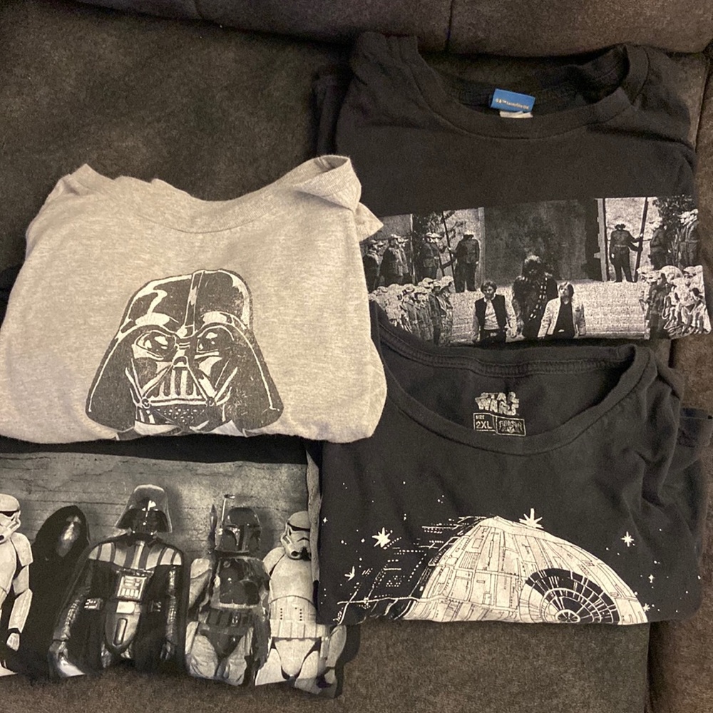 Bundle of 4 Star Wars XXL tshirts